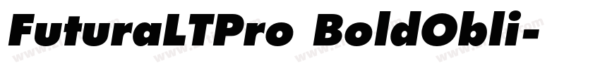 FuturaLTPro BoldObli字体转换